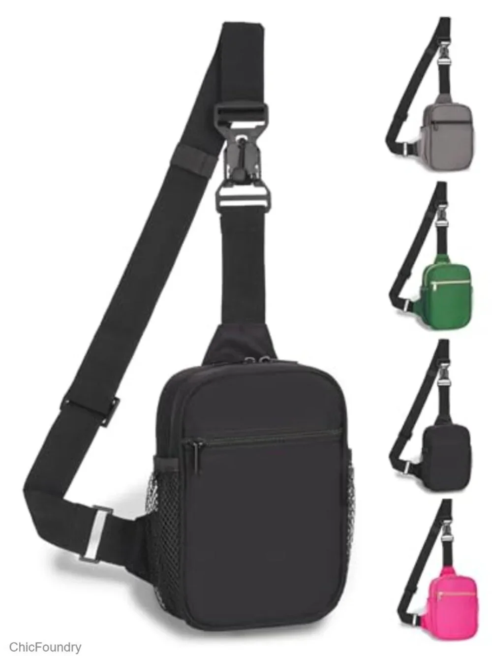 Anti Theft RFID Blocking Travel Crossbody Sling Bag with Adjustable Strap